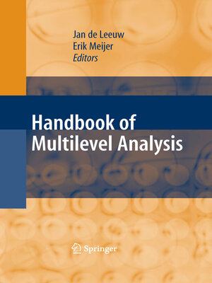 cover image of Handbook of Multilevel Analysis